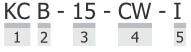 KCB/ KCD/ KCBR Nomenclatura KCB/ KCD/ KCBR Nomenclatura